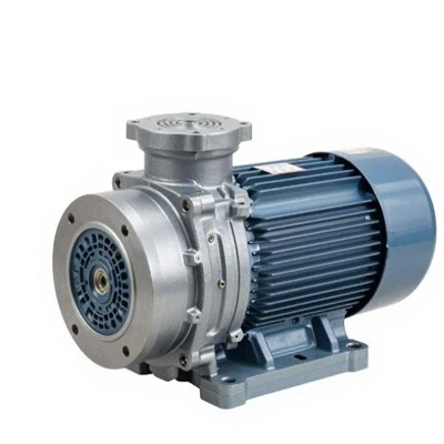 Flänsmonterad spiralväxelmotor